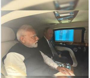 Modi and Putin Share a Ride to Their Bilateral Meeting